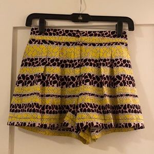 Printed Flared Shorts